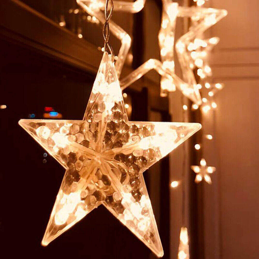 Star and moon fairy lights deals