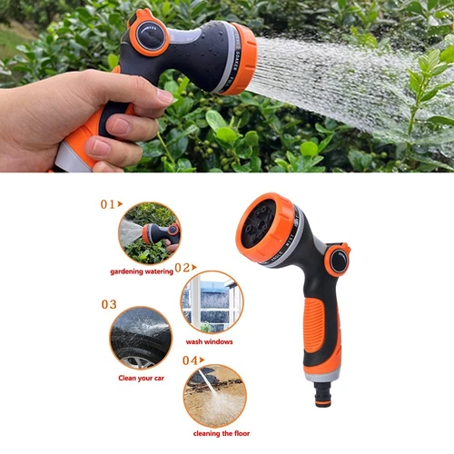 Car Washer W/ Pump Hose Nozzle Sprayer For Showering pet Wash Car Watering Plant - Picture 2 of 21