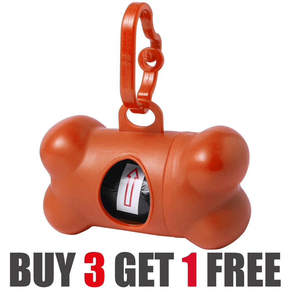 Pet Waste Bone Bag Holder Plastic Dog Poo Bag Dispenser Lead