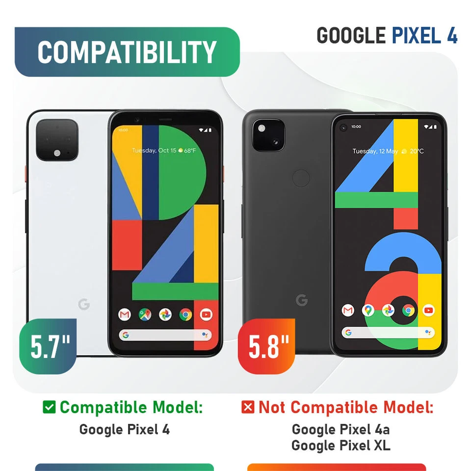 Capa telefone fina resistente Incipio Dualpro Series para Google Pixel 4 - Preta - Imagem 2 de 2