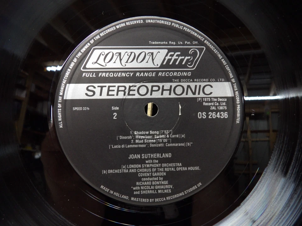 JOAN SUTHERLAND-MAD SCENES-ORIGINAL 1975 LONDON OS-26436 12" LP VINYL-ENGLAND - Image 4 of 4