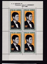 Gabun Bl. 3 ** KENNEDY PRÄSIDENT USA PRESIDENT POLITIK POLITICS GESCHICHTE