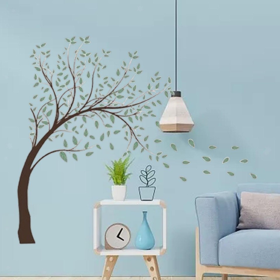 Tree Wall Decals Modern Wall Art Decor for Living Room Classroom Home