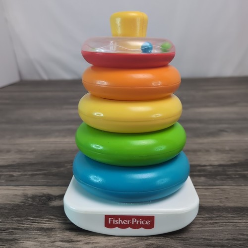 Vintage Fisher Price Toys Rock-A Stack With 5 Rings 1050 Children Pre ...