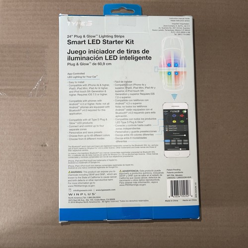 24'' Plug & Glow - Smart Lighting for your Car Starter Kit Type S LM55252 New - Picture 6 of 6