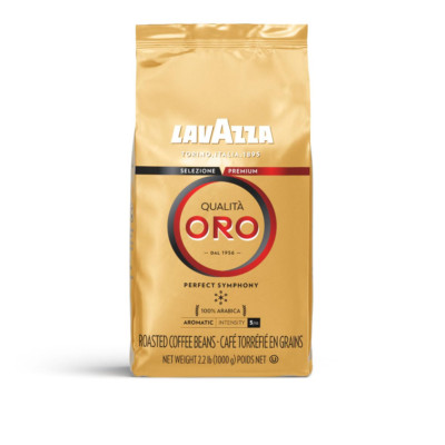 Lavazza Qualità Oro Whole Bean Blend, Medium Roast, 2.2 lb, 100% Arabica, Fruity