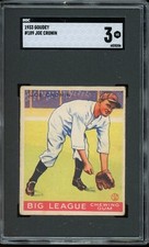 1933 Goudey Baseball #189 Joe Cronin SGC 3