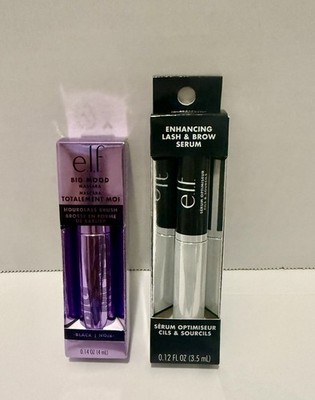 2 TUBES ELF e.l.f. Enhancing Lash And Brow Serum & e.l.f Big Mood Mascara