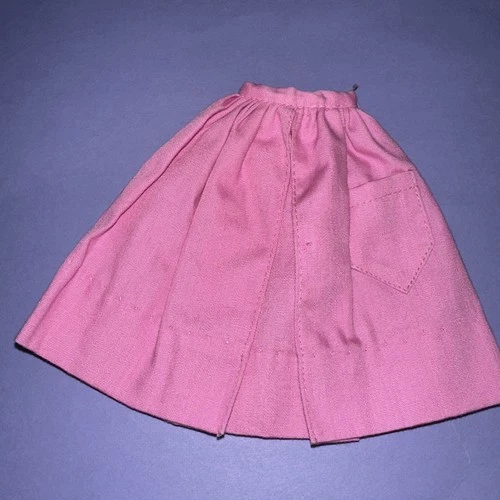 Barbie Pink Vintage Skirt Hoop One Pocket Tagged Ponytail Bubble Cut Doll