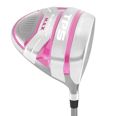 Powerbilt Tps Blackout Max Women Driver 12 Degrees Pink White With Cover