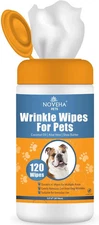 NOVEHA Wrinkle XL Wipes for Dogs | Wrinkle Wipes for Bulldog