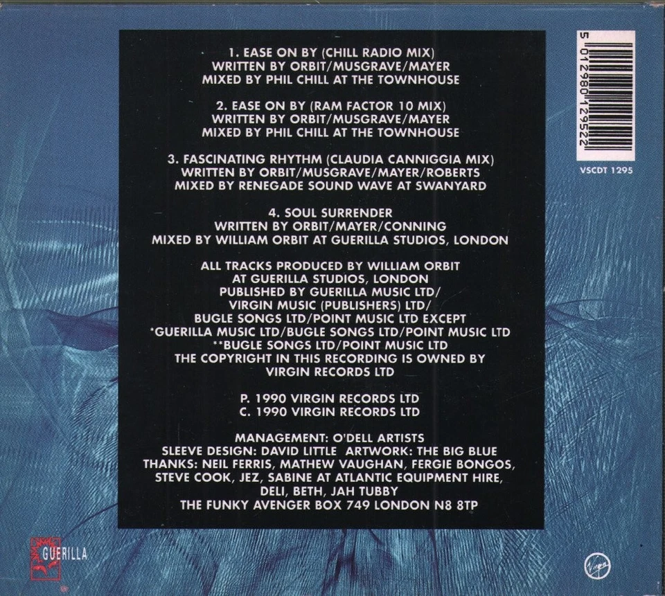 Bassomatic Ease On By CD UK Virgin 1990 Im Digipak VSCDT1295 - Bild 2 von 2