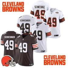 Carson #49 Schwesinger Brown/White/1946 MEN Stitched Jersey "All sizes"