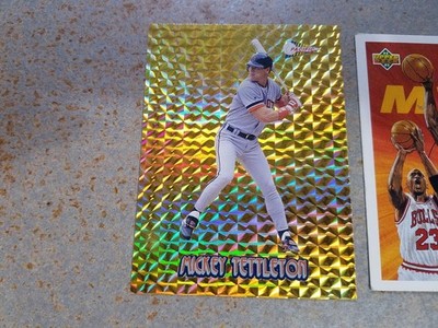 Mickey Tettleton Detroit Tigers 1994 PACIFIC GOLD PRISM OVERSIZE RARE ODD WOW