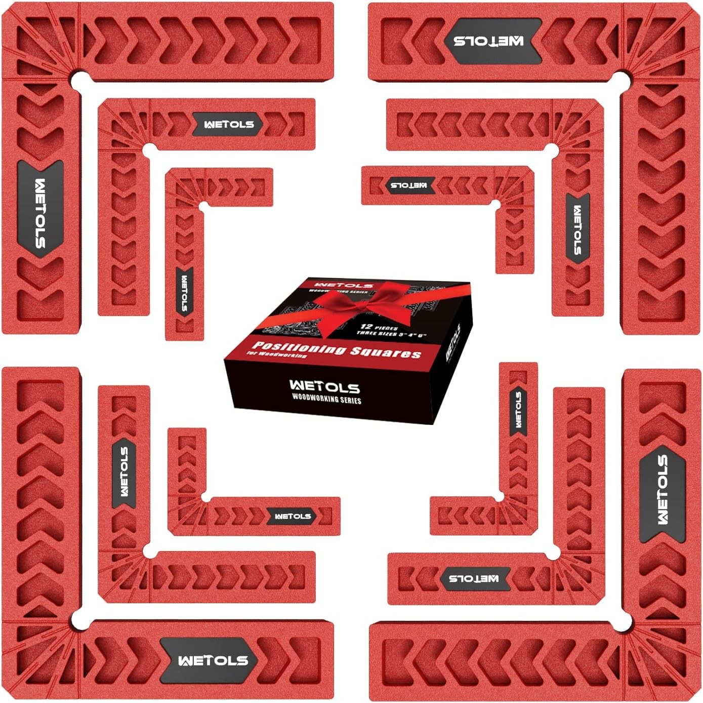 У НАС ЕСТЬ 12 шт угольников для позиционирования инструмент для зажима под прямым углом 90 градусов WE867 - Красный 5790₽