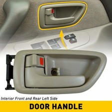 Inside Beige/Tan Left Driver Door Handle for 01-07 Sequoia Tundra 04-06 Crew Cab