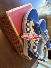 Size 8 Women Or 6.5 Men - VANS ComfyCush Old Skool Autism Awareness