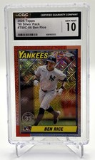 2025 Topps Series 1 - 1990 Topps Chrome Silver Pack Ben Rice #T90C-86 (RC)