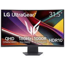 LG 32" UltraGear G6 QHD 180Hz 1ms AMD FreeSync Curved Gaming Monitor (32G60WA-B)