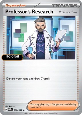 Pokemon Professor's Research - 088/091 088/091 SV: Paldean Fates Holofoil