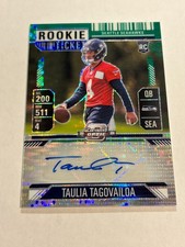 2024 CONTENDERS OPTIC TAULIA TAGOVAILOA 16/30 GREEN PULSAR ROOKIE AUTO SSP TN2
