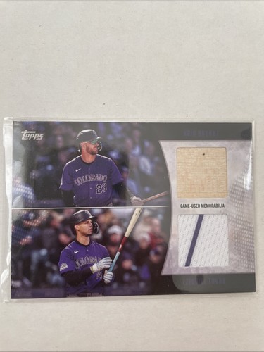 Kris Bryant / Ezequiel Tovar #MLMDR-BRT 2025 Topps Major League Material Dual card
