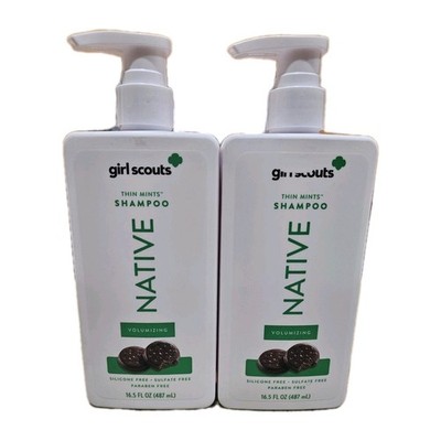 2PK Native Girl Scouts Thin Mints Volumizing Shampoo *Limited Edition* Lot of 2