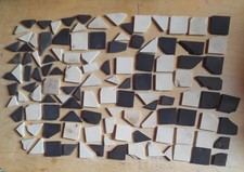 Over 100 Reclaimed Victorian Georgian Encaustic Mosaic Floor Path Tiles  CLEANED