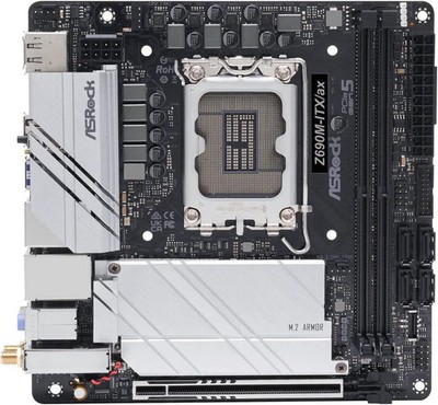 ASRock Z690M-ITX/ax マザーボード lga1700 Used - Like New: ASRock Z690M-ITX/ax LGA 1700 (14th,13th,12th Gen