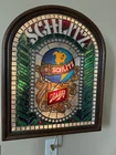 -RARE NEW IN BOX- Vintage 1977 Stained Glass Style Schlitz Beer Lighted Sign