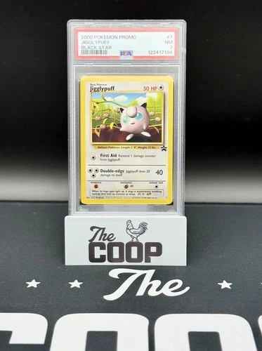 2000 Pokemon Promo #7 - Jigglypuff - Black Star - PSA 7 - new slab