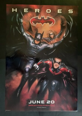 Heroes Batman and Robin Schumacher 1997 Uma Thurman Poster US PREV