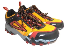 Fila Oakmont TR Gold Fusion Black Red Hiking Trail Shoe - Men's size 10