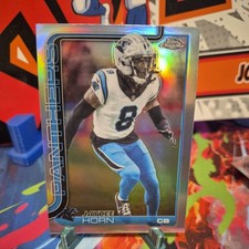 Topps 2025 Chrome Refractor Jaycee Horn Panthers NFL Card #41