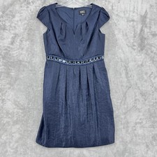 Adrianna Papell Dress Womens 12 Petite Beaded Embellished Cocktail Evening Event