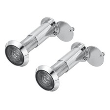 Door Eyeglass 24mm, 2 Pieces for Privacy, Silver