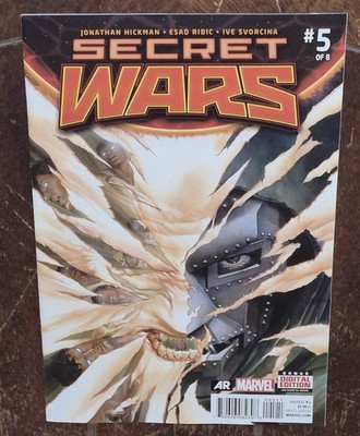 Secret Wars #5A by Jonathan Hickman & Esad Ribic, (2015, Marvel)