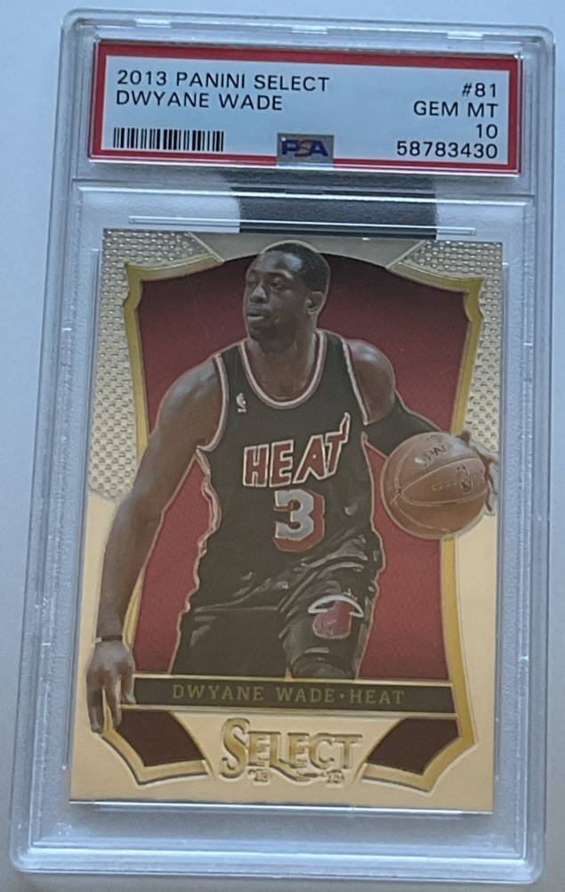2013-14 Panini Select Dwyane Wade #81 PSA 10 GEM MT HOF 0l2