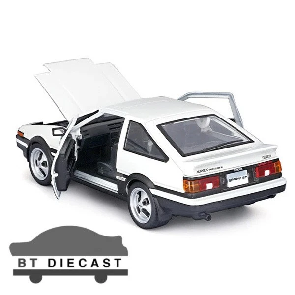 MAISTO TOYOTA SPRINTER TRUENO AE86 1/24 DIECAST MODEL CAR WHITE 32916 WH - Image 2 of 4