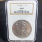 U.S. Mint 1992 American Eagle $1 Silver Coin NGC MS69 1 oz .999