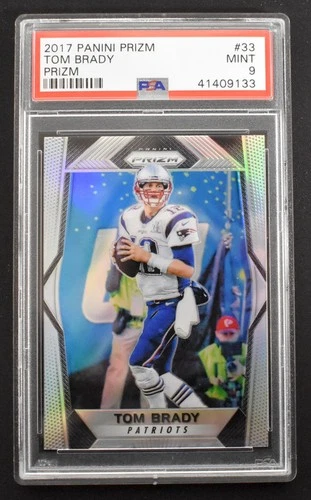 Tom Brady 2017 Panini Prizm Silver Prizm #33 New England Patriots PSA 9 MINT
