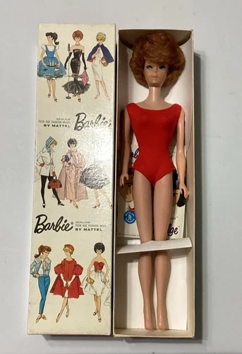 Mattel Barbie Bubblecut Redhead Vintage Fashion Doll 11.5" w/ Box
