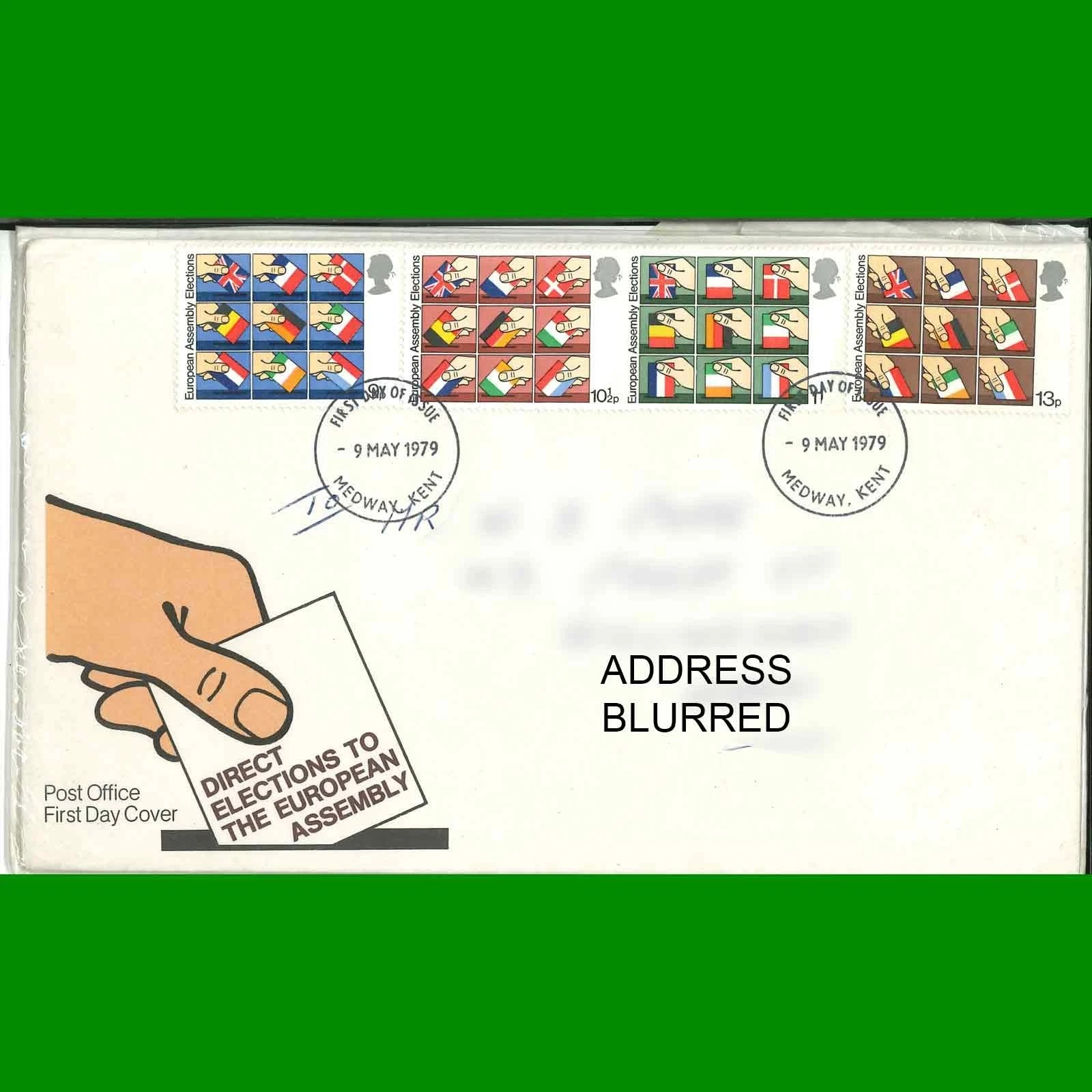 FDC Direct Elections to European Assembly Post Office First Day Cover 9.5.1979 - Picture 1 of 3