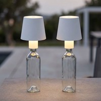 Tischleuchte Flaschenlampe Tischlampe AußEn Innen Garten Touchdimmer Led 2Er Set