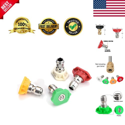 #ad Effortless Cleaning with 1 4quot; Professional Pressure Washer Nozzle Set 0.16 lbs $6.99