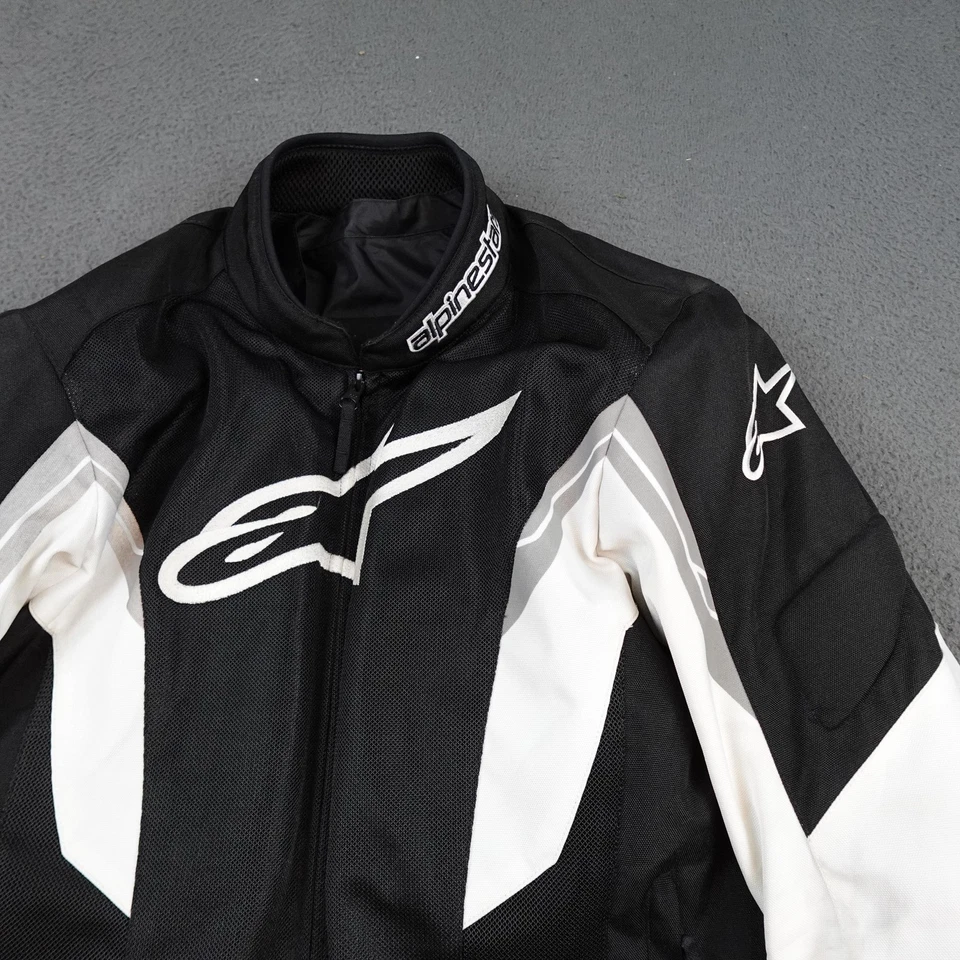 Chaqueta Alpinestars Para Hombre Mediana Negra Blanca Viper Air Motocicleta Montar Malla Foto 2 de 4