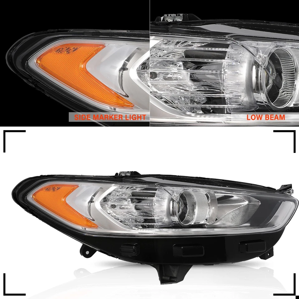 For 13-16 Ford Fusion Right Passenger Side Projector Headlight Assembly - Imagem 4 de 4