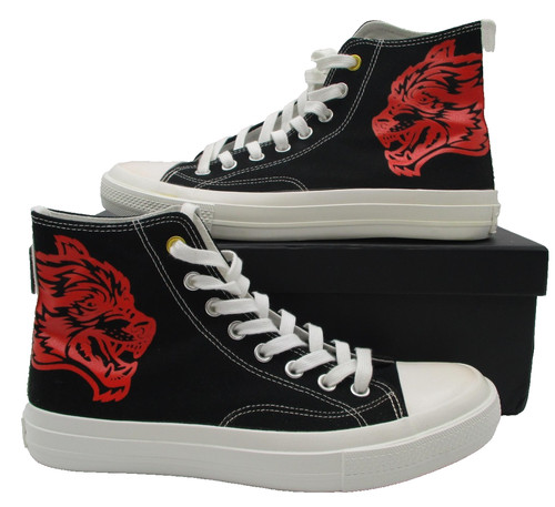 Darc Sport High Top W1-DIOS Shoes Mens Size 10 Black Red Wolves Club Sneakers