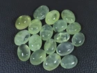 15-29 MM Natural Prehnite Ring Size Oval Cabochon Loose Gemstone 18Pcs Lot