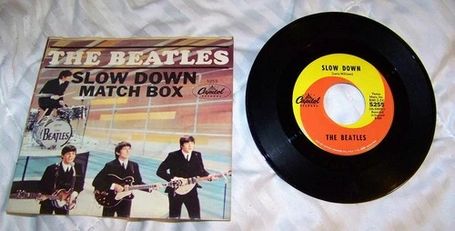 The Beatles 45 record w/picture sleeve - Slow Down / Match Box